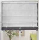Cordless Fabric Roman Shades Blackout Graphite