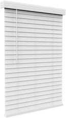Cordless White 2 Inch Faux wood Blind, 73 inch length