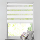 Cordless Light Filtering Zebra Roller Shade, White