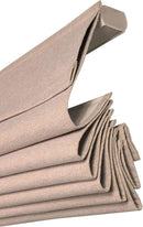 Cordless Fabric Roman Shades Blackout Oatmeal Textured