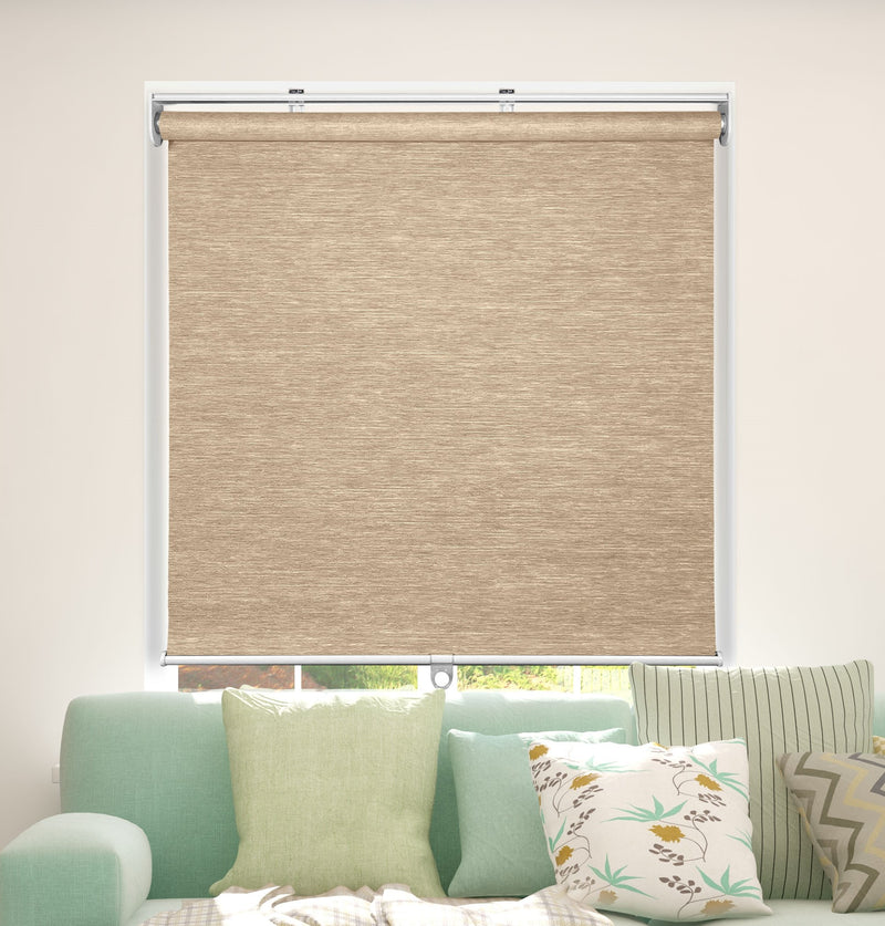 Natural Weave Fabric Roller Shades, Flex