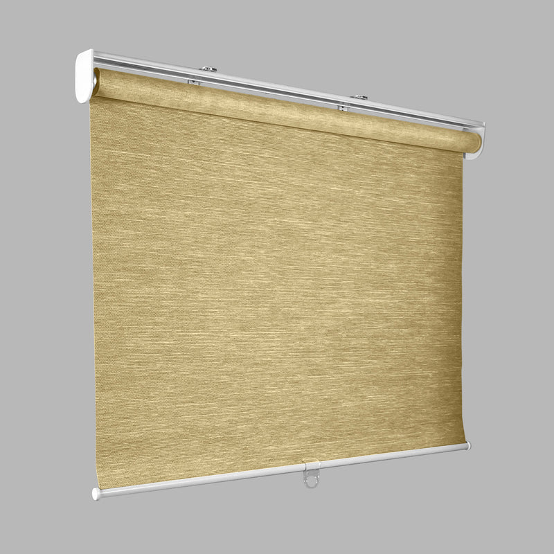 Natural Weave Fabric Roller Shades, Sand