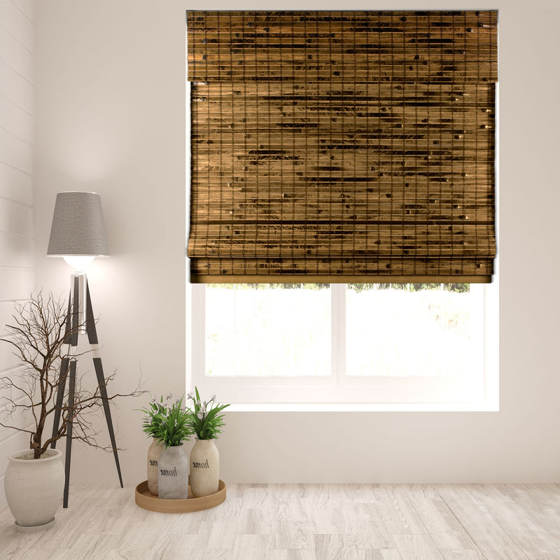 Java Deep Bamboo Cordless Roman Shade