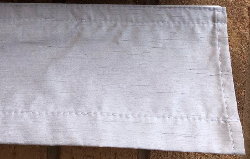 Cordless Fabric Roman Shades Light Filtering Faux Silk Grey