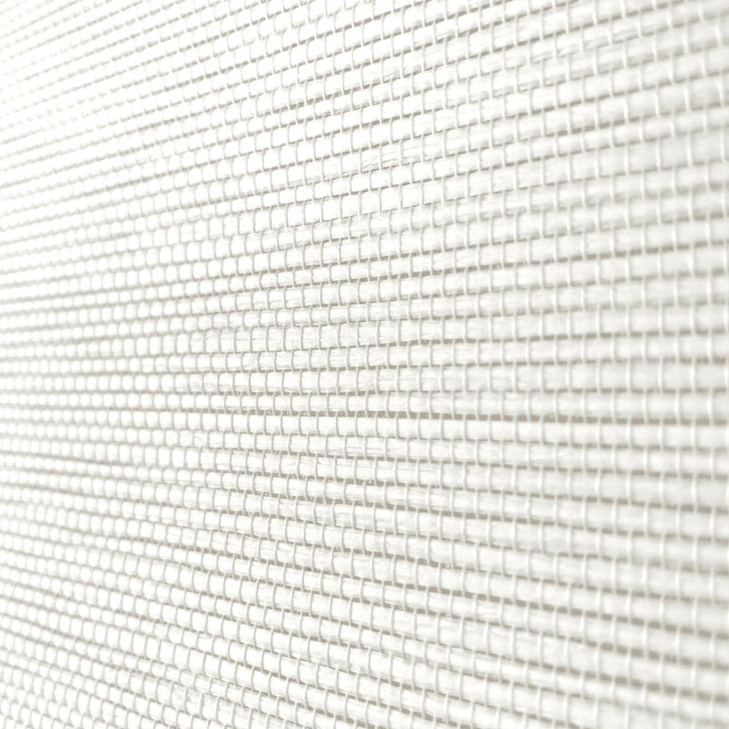 Natural Weave Fabric Roller Shades, White