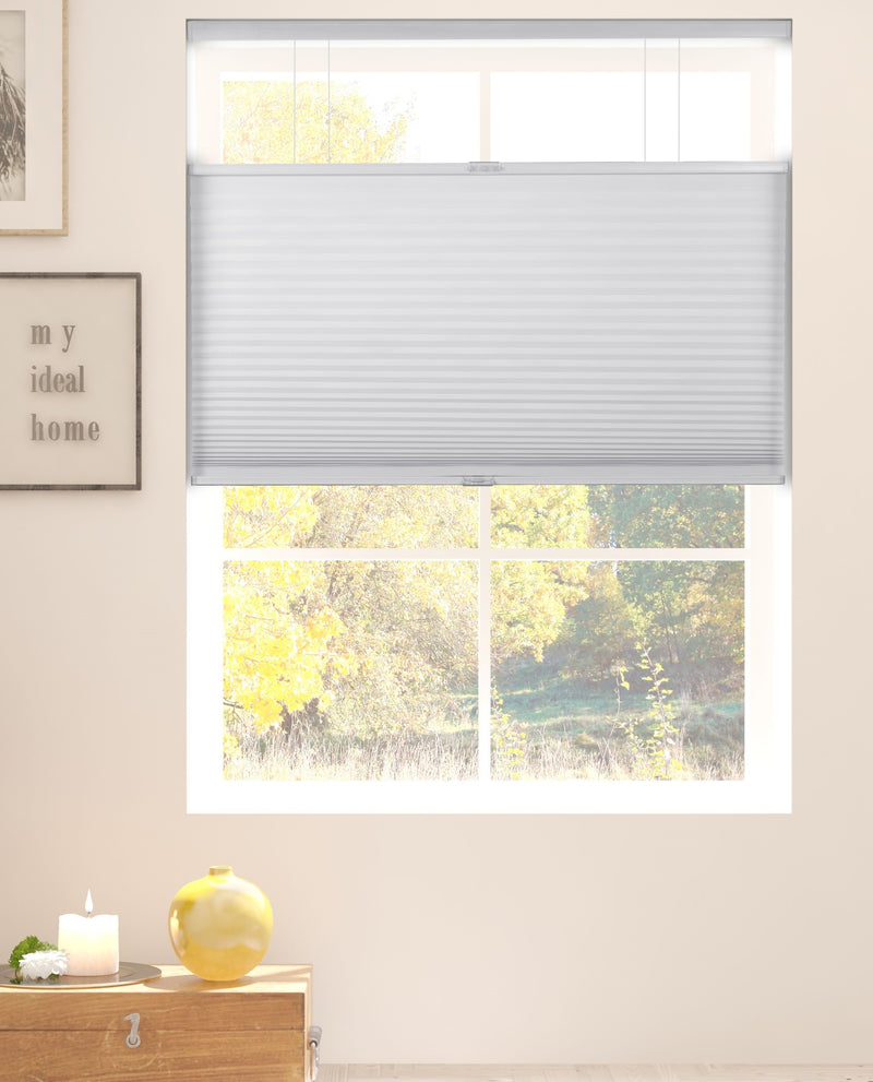 White Blackout Top Down Bottom Up Deluxe Cordless Cellular Shades