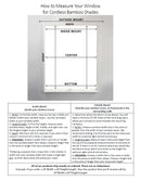 Petite Rustique Bamboo Cordless Roman Shade