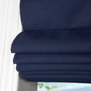 Cordless Fabric Roman Shades Blackout Navy
