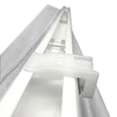 Cordless Fabric Roman Shades Blackout Light Grey