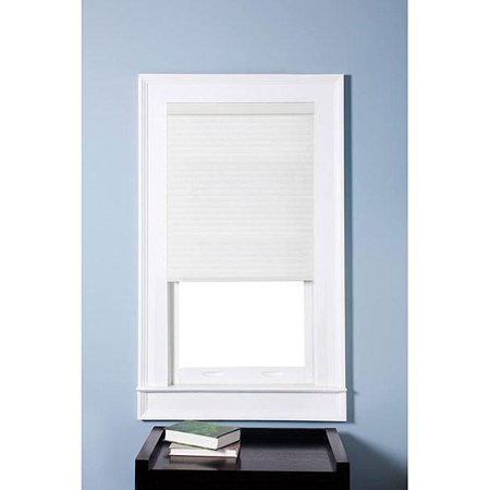9/16" Single Cell Light Filtering White Cordless Cellular Shades